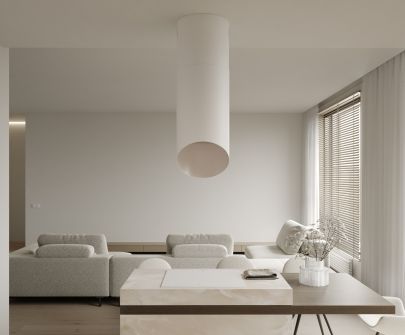 Erdvinis gartraukis Hiro Color White-Kashmir - Balta matinė/Kašmyro - 40 cm - Wizualizacja