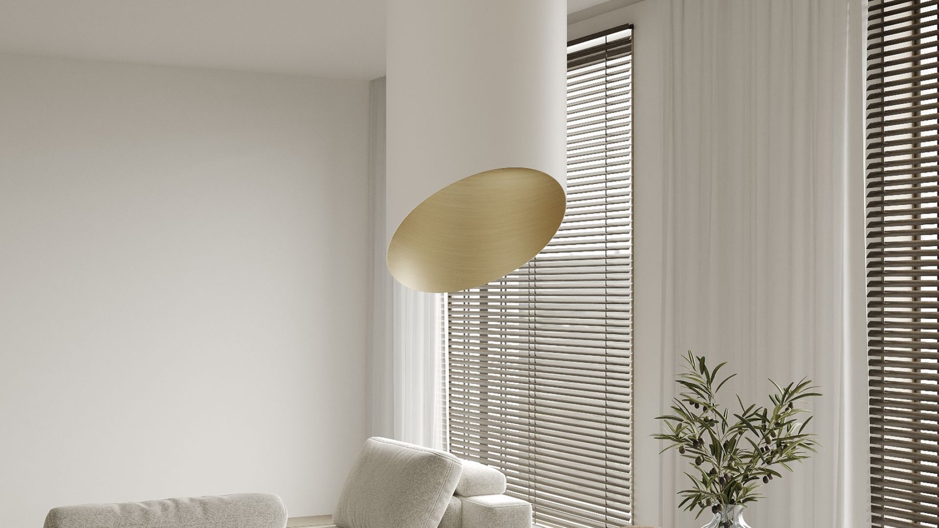 Erdvinis gartraukis Hiro Color White-Gold - Balta matinė/Aukso - Wizualizacja 4