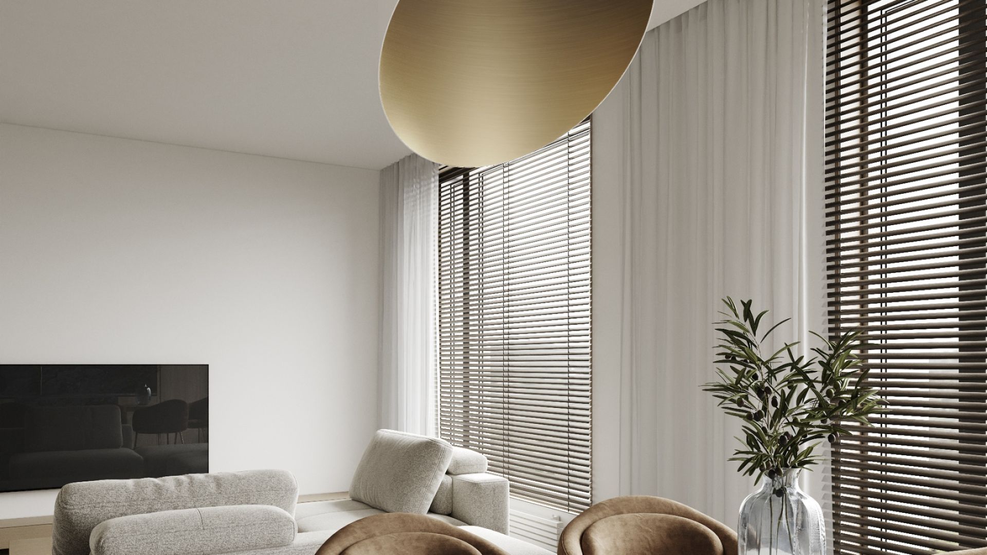 Erdvinis gartraukis Hiro Color White-Gold - Balta matinė/Aukso - Wizualizacja 6