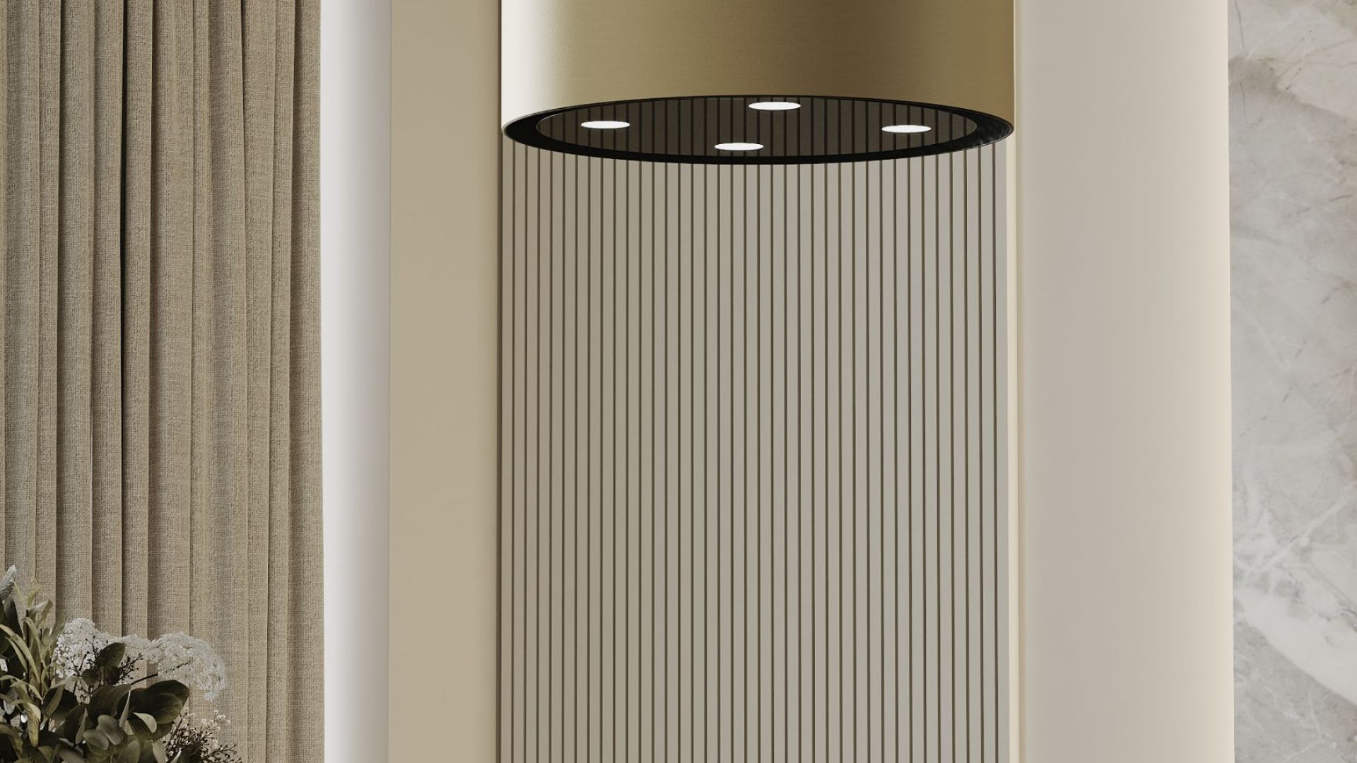 Erdvinis gartraukis Tubo Gold - Aukso - Wizualizacja 5